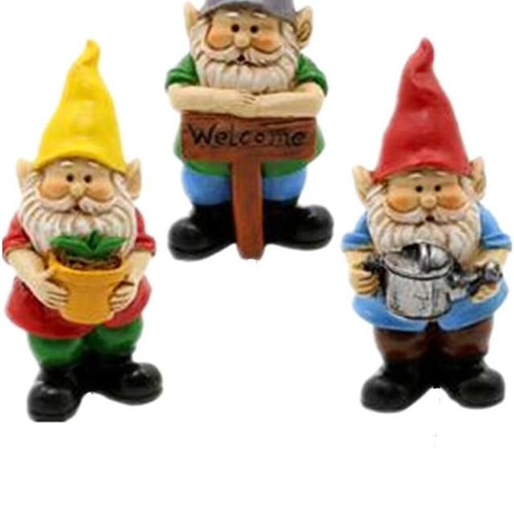 Miniature Gnome Figurines Fairy Gardens Gnomes Accessories Gift for Garden Littl